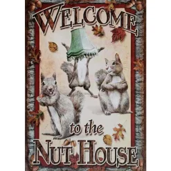 Nut House - metalen bord