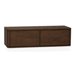 Nuvoro Zwevend Tv meubel 2-deurs Dark Mango 124cm