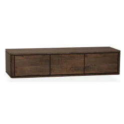 Nuvoro Zwevend Tv meubel 3-deurs Dark Mango 180cm