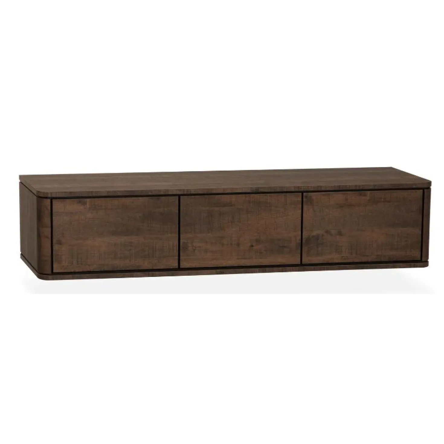 Nuvoro Zwevend Tv meubel 3-deurs Dark Mango 180cm