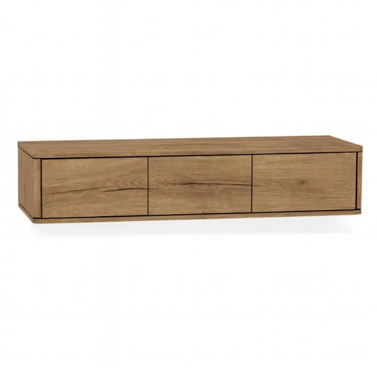 Nuvoro Zwevend Tv meubel 3-deurs Natur 180cm
