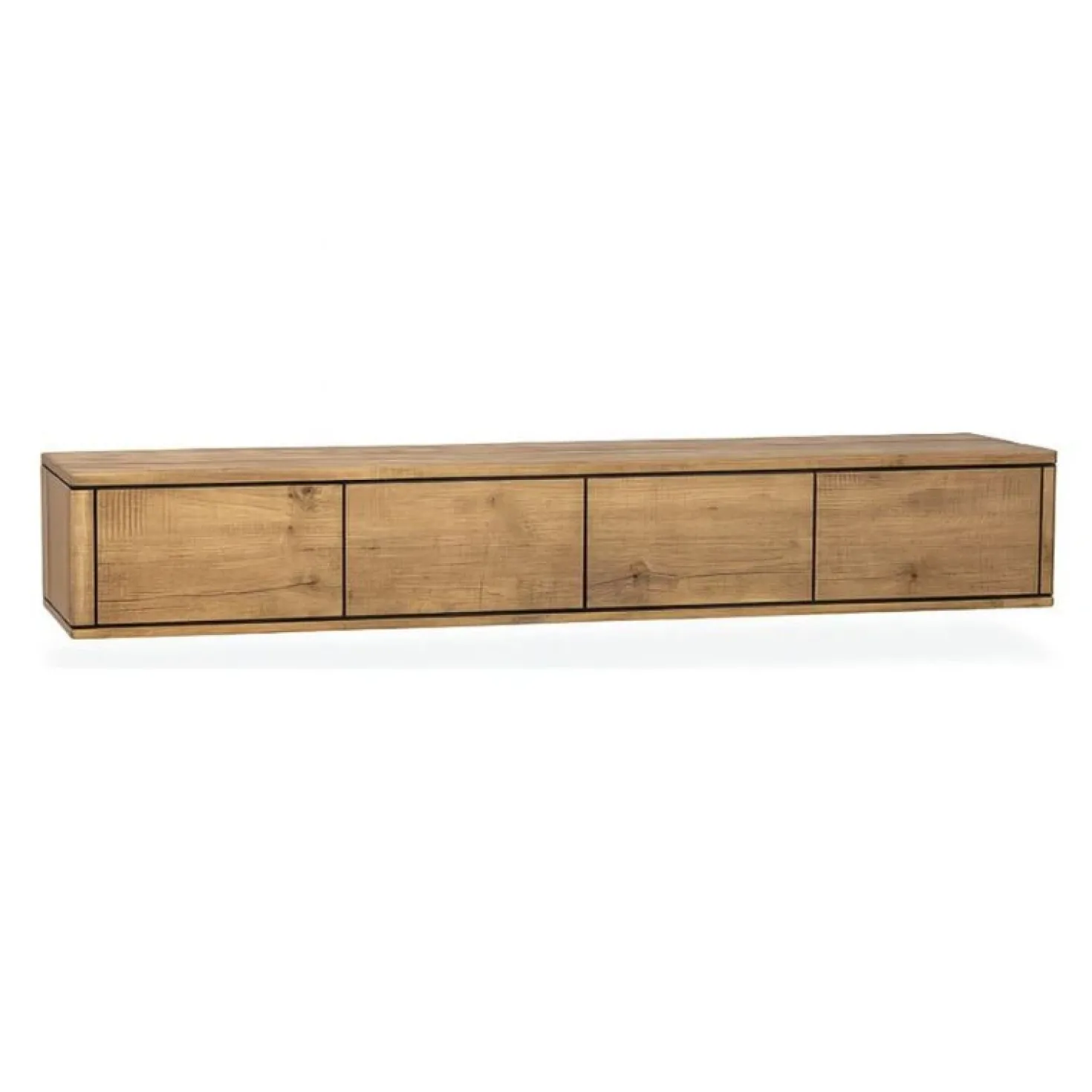 Nuvoro Zwevend Tv meubel 4-deurs Natur 236cm