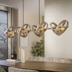 Octavia 8-lichts Hanglamp Beige