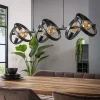 Octavia 6-lichts hanglamp industrieel