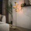 Octavia 3-lichts Vloerlamp Beige