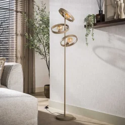 Octavia 3-lichts Vloerlamp Beige