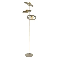 Octavia 3-lichts Vloerlamp Beige