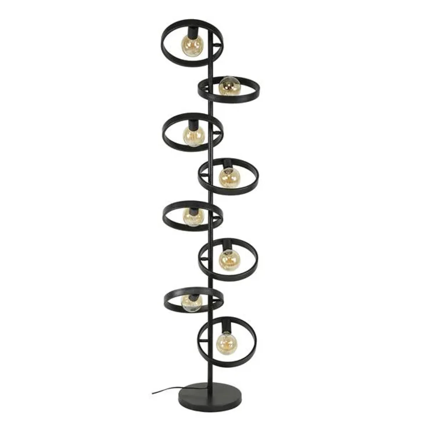 Octavia 8-lichts vloerlamp industrieel