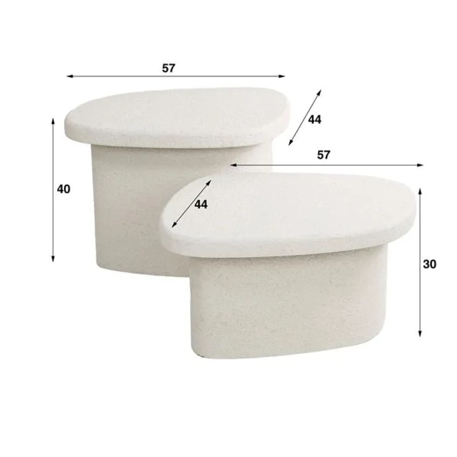 Odyssey Salontafel set van 2 57cm