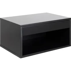 Olira zwevend Nachtkastje Zwart 50cm