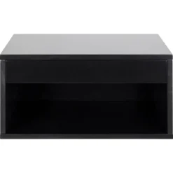 Olira zwevend Nachtkastje Zwart 50cm