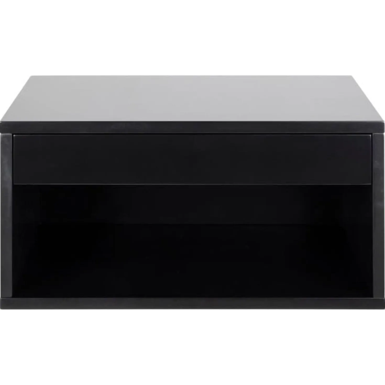 Olira zwevend Nachtkastje Zwart 50cm