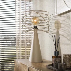 Omaha 1-lichts Tafellamp Beige