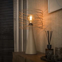 Omaha 1-lichts Tafellamp Beige