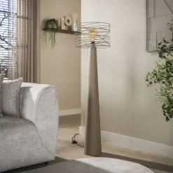 Omaha 1-lichts Vloerlamp Beige