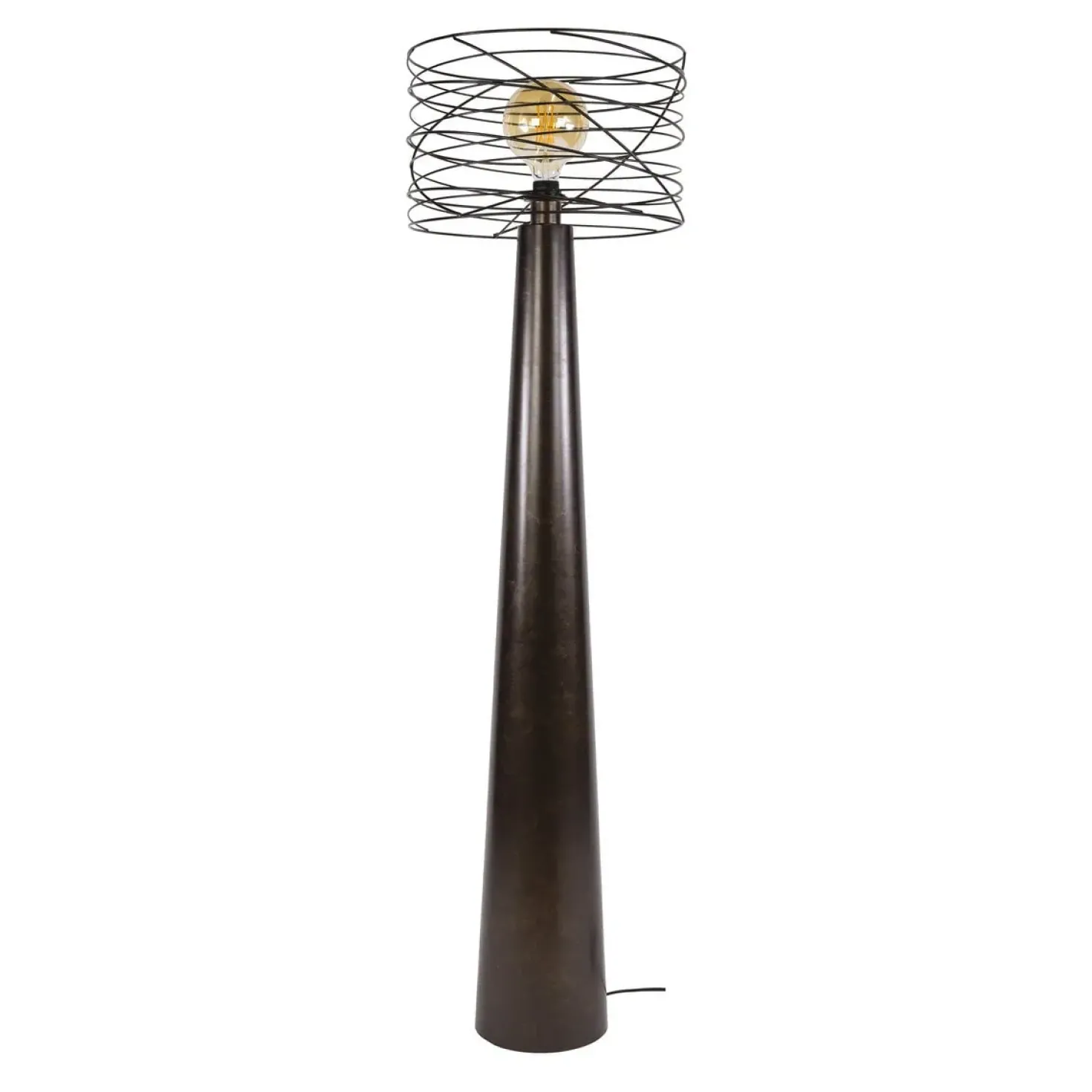 Omaha 1-lichts Vloerlamp Bruin