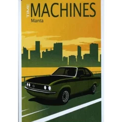 Opel Manta Time machines - metalen bord