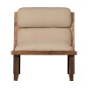 Opulent Fauteuil Bouclé/Hout Naturel