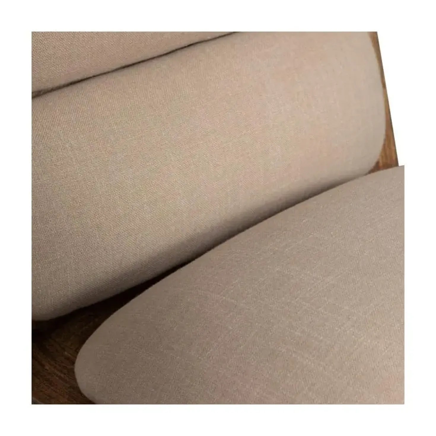 Opulent Fauteuil Bouclé/Hout Naturel