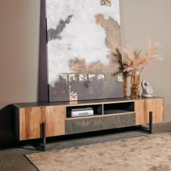 Ora Tv meubel Teakhout 222 cm
