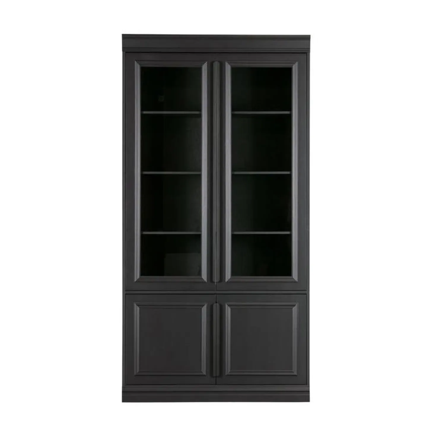 Organize Vitrinekast Dennenhout Matzwart 44cm