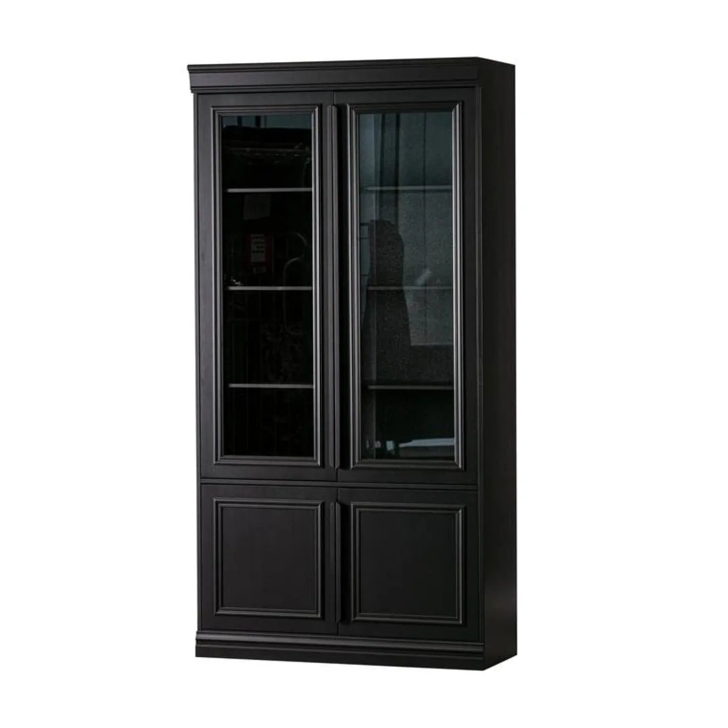 Organize Vitrinekast Dennenhout Matzwart 44cm