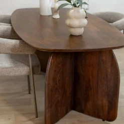 Orla Eettafel Walnoot Deens Ovaal 200cm