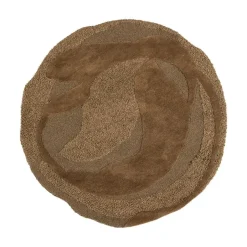 Orvi Vloerkleed rond Bruin 160cm