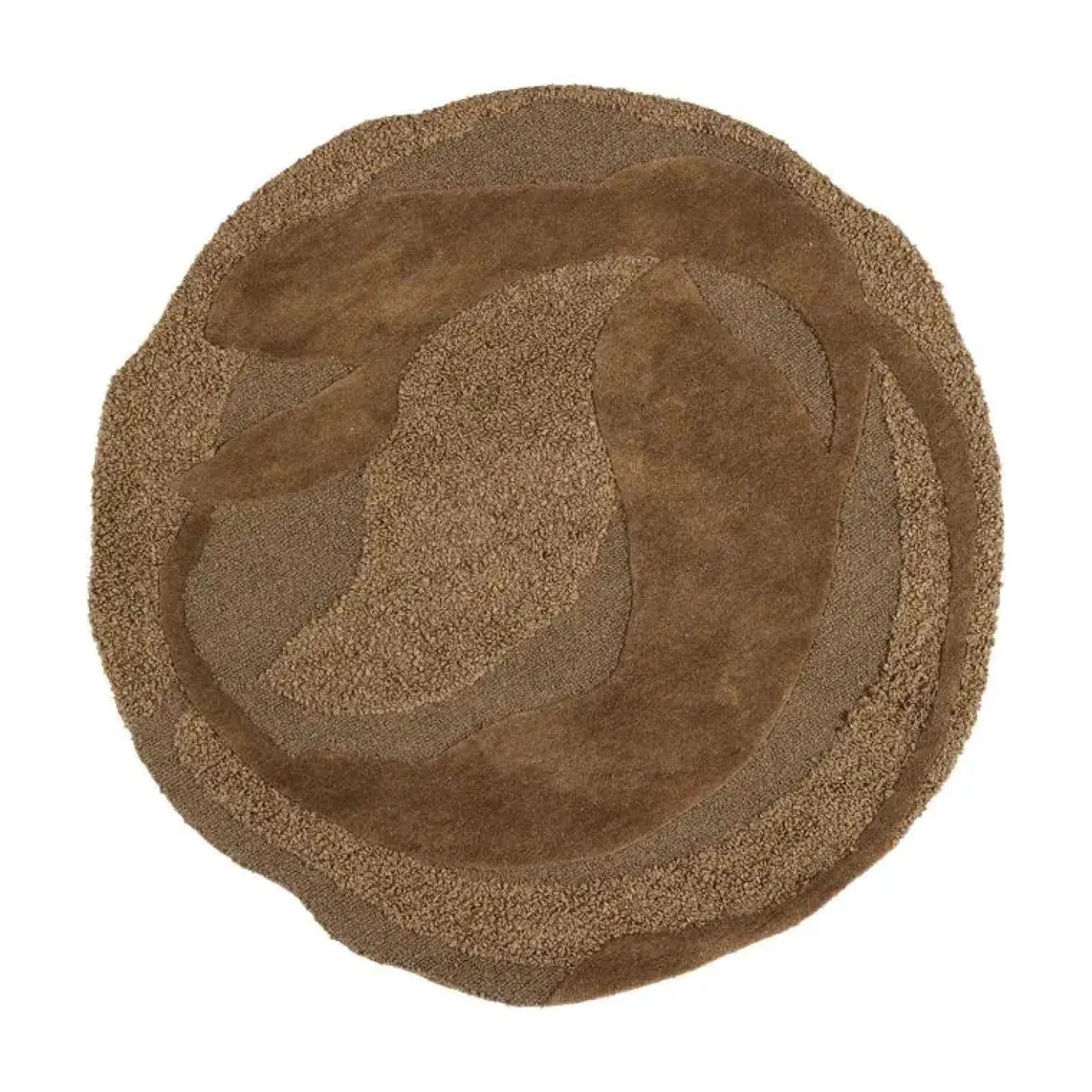 Orvi Vloerkleed rond Bruin 160cm