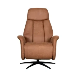 Oslo Fauteuil Cognac Microleder Elektrisch