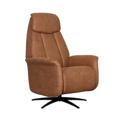 Oslo Fauteuil Cognac Microleder Elektrisch