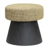 Ossana hocker - fabric Memphis 18 - round 50x50x50Black base