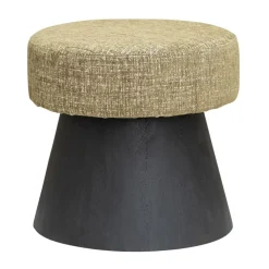 Ossana hocker - fabric Memphis 18 - round 50x50x50Black base
