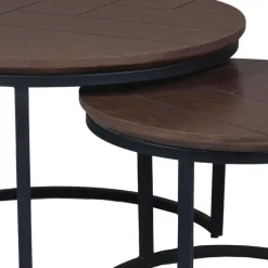 Otis Salontafel set van 2 Walnoot Eiken