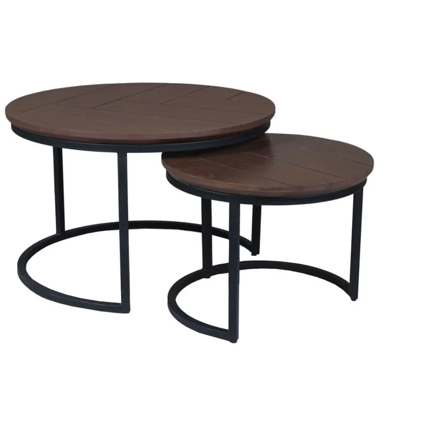 Otis Salontafel set van 2 Walnoot Eiken