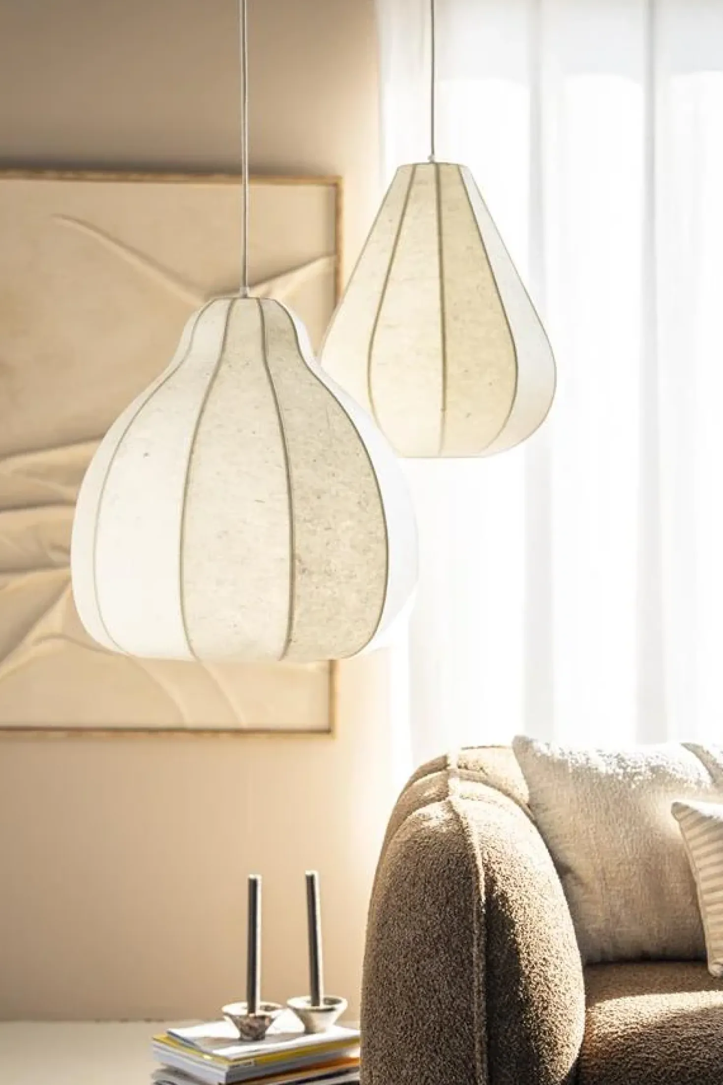 Oto 1-lichts Hanglamp Wit 40cm