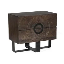 Padua ladekast mangohout 2 lades 80cm