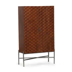 Paola wandkast mangohout 2 deurs 90cm