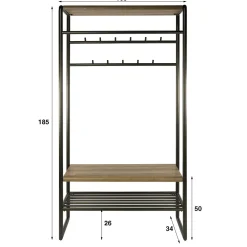 Patrick Garderobemeubel brons 100cm
