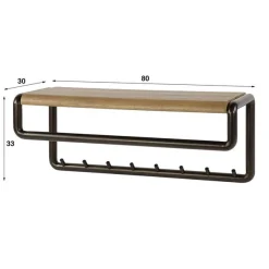 Patrick Kapstok met hoedenplank 8 haken 80cm