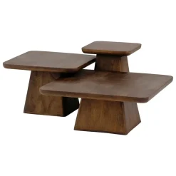 Pauli Salontafel 80cm Mangohout Walnoot
