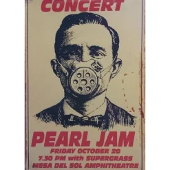 Pearl Jam - metalen bord