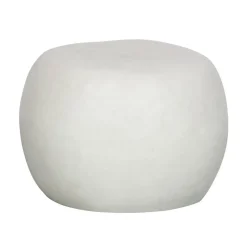 Pebble Bijzettafel Betonlook Wit 50cm