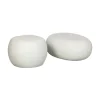Pebble Bijzettafel Betonlook Wit 65cm