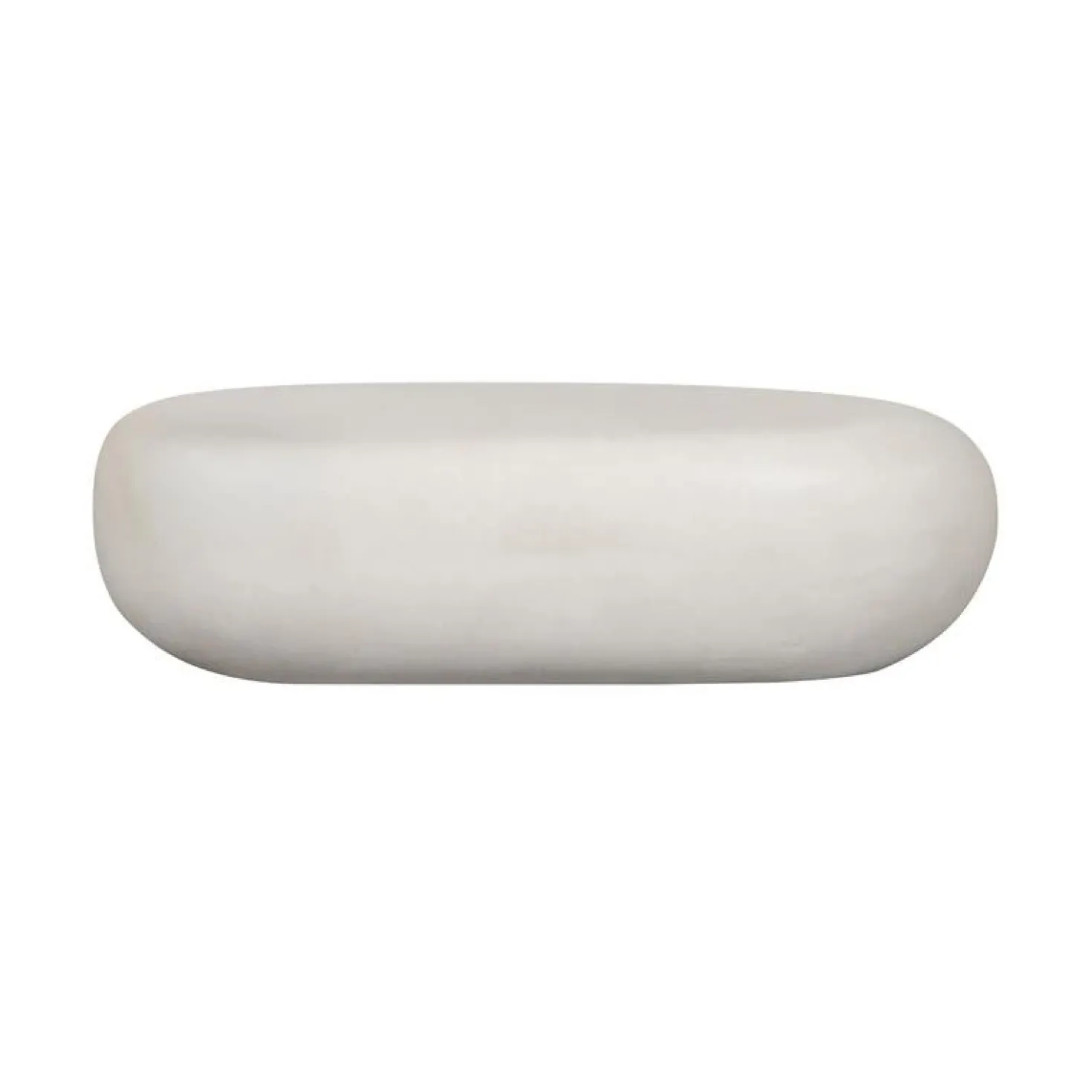 Pebble Salontafel Betonlook Wit 100cm