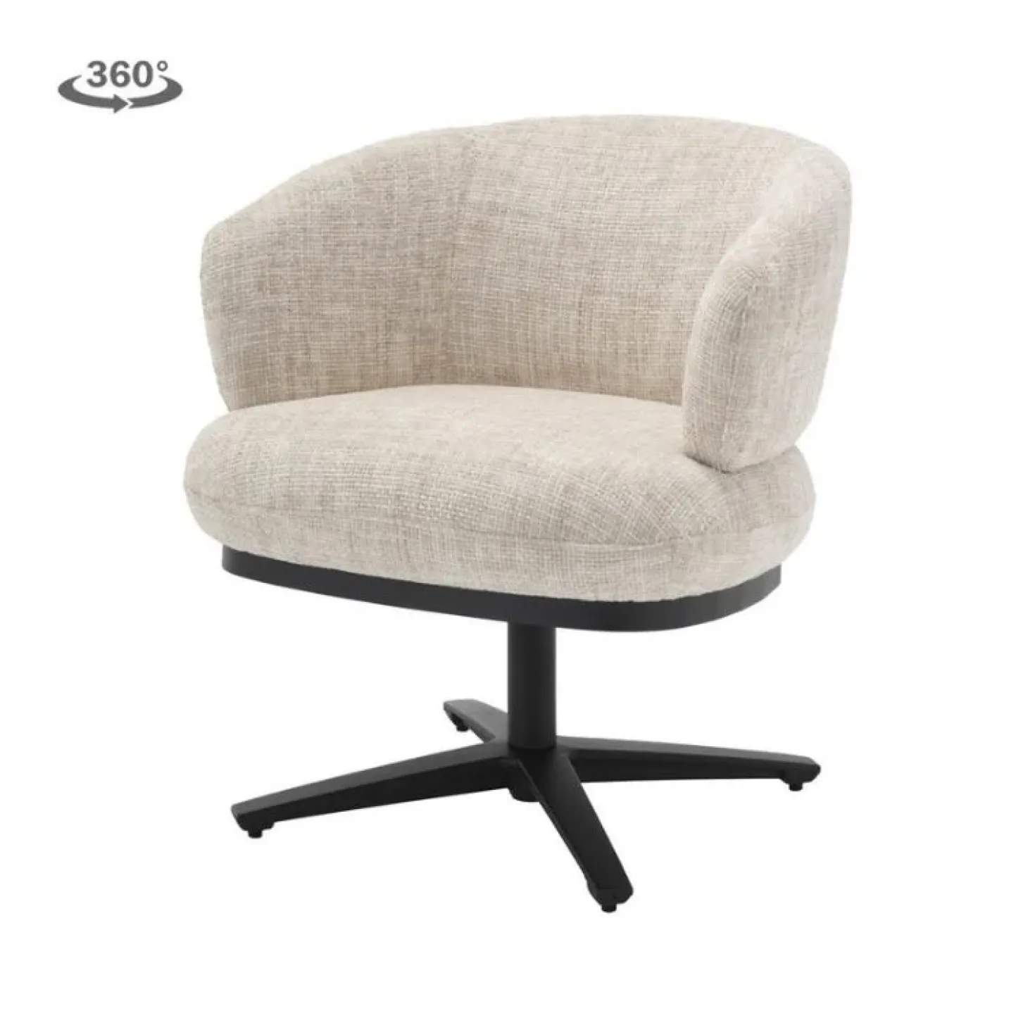 Perca Eetkamerfauteuil Gebroken wit