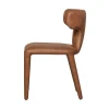 Permit Eetkamerstoel Leerlook Cognac
