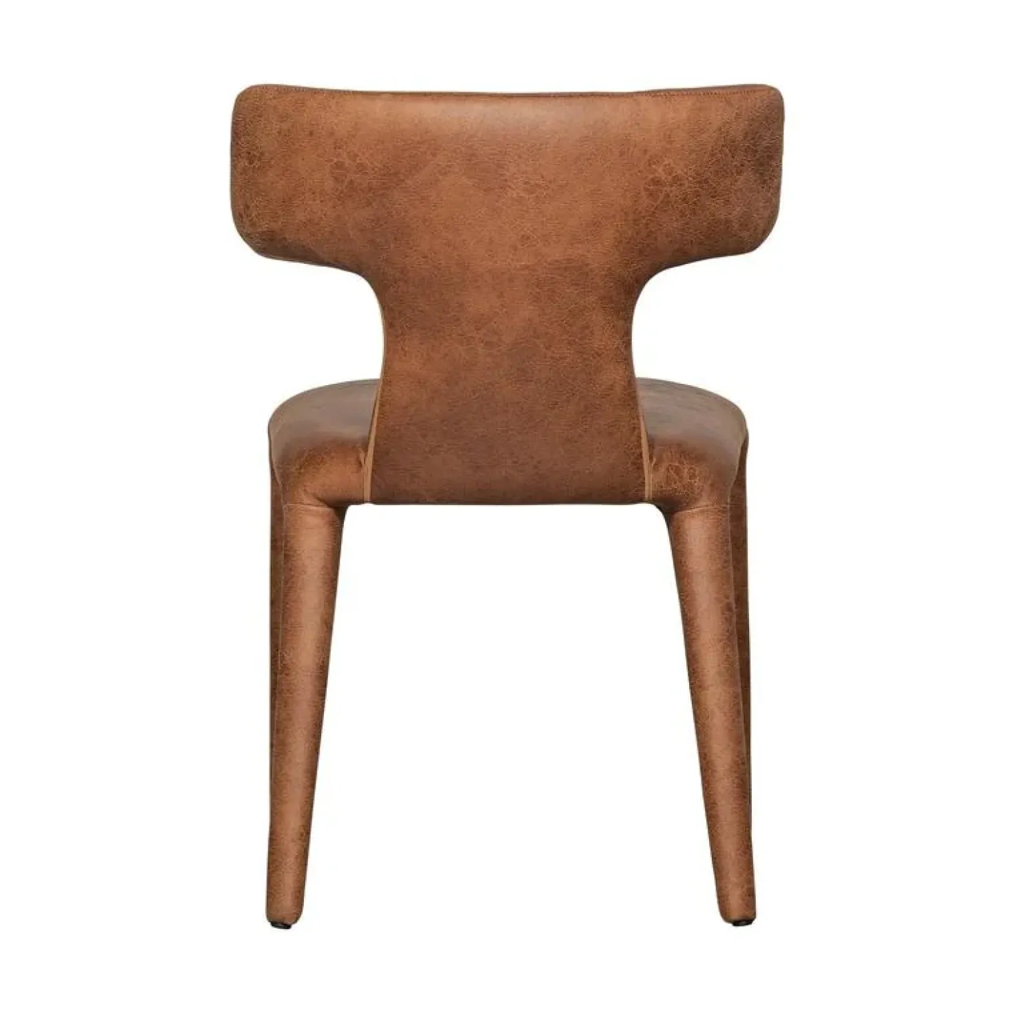 Permit Eetkamerstoel Leerlook Cognac