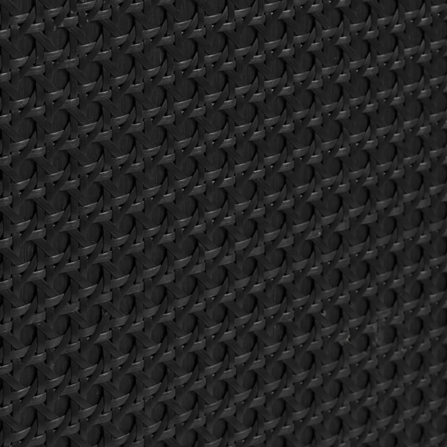 Pernille dressoir zwart melamine rotan 80cm