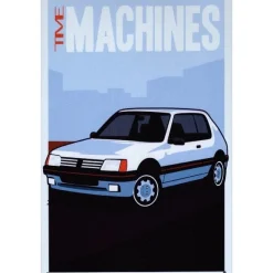 Peugeot 205 Time Machines - metalen bord
